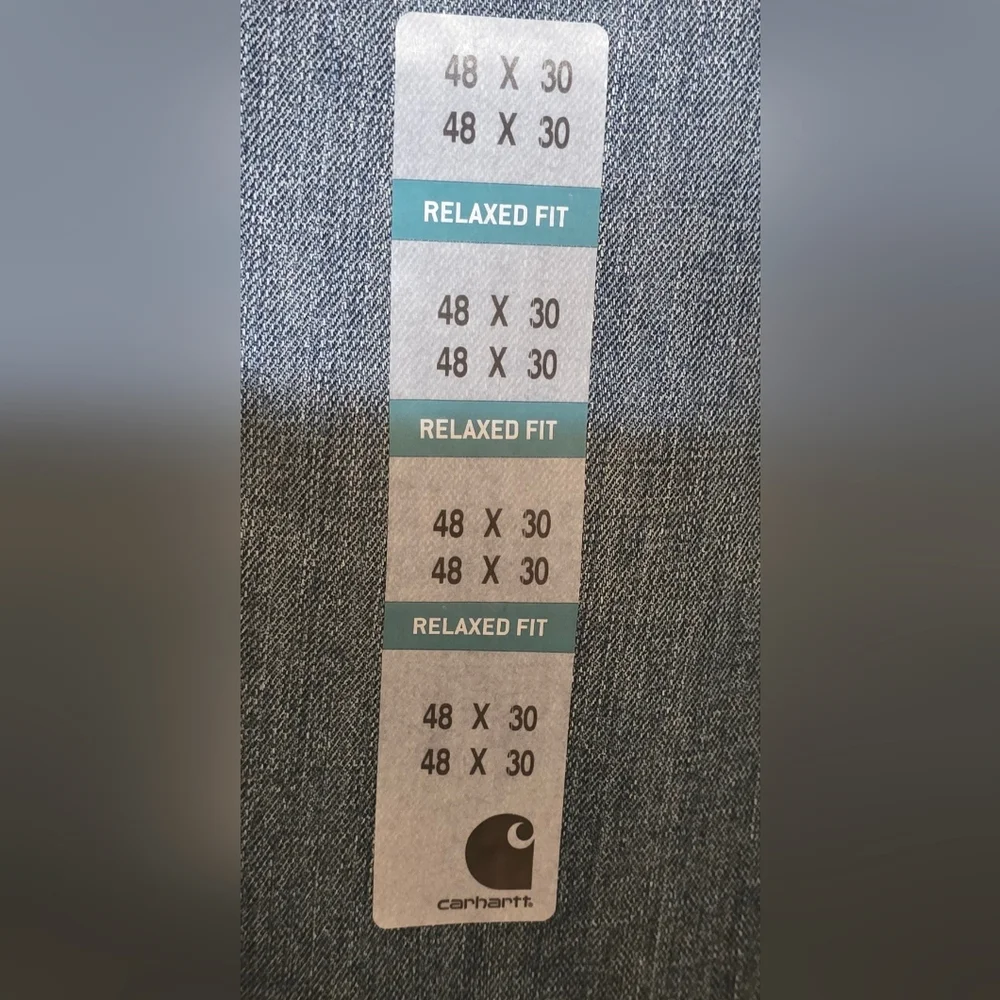 Carhartt Men's Size 48 X 30 Relaxed Fit Jeans Medium Wash 5 Pocket Workwear NWT - Picture 5 of 9